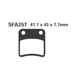 PLAQUETTES FREIN MOTO EBC SFAC257