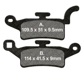 EBC Bremsbeläge SFAC492 Carbon-Verbundstoff