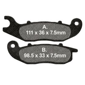 Plaquettes de frein EBC SFAC693 en composé de carbone
