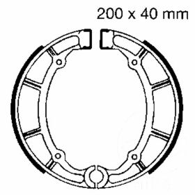 EBC Bremsbeläge mit Y515 Federn D.200mm für Yamaha
