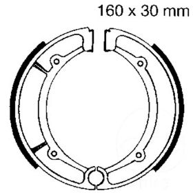 EBC Bremsbeläge mit Y516 Federn D.160mm