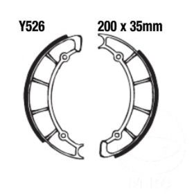 EBC Y526 Hinterbremsschuh mit Federn D.200mm für Yamaha SR 500 SP