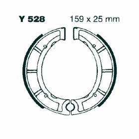 EBC Y528G gerippte Hinterbremsschuh mit Federn D.159mm für Yamaha