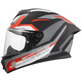 Integralhelm LS2 FF820 RAPID III HYPER schwarz rot