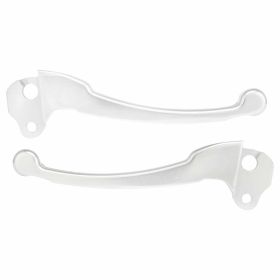Ensemble de leviers d'embrayage/frein en aluminium anodisé argent SIP CNC 2 pièces