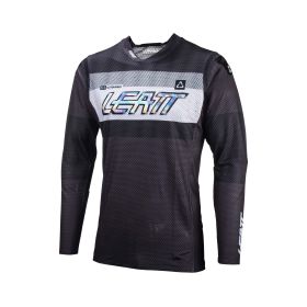 Maillot motocross LEATT Moto 5.5 UltraWeld Graphite noir filet élastique