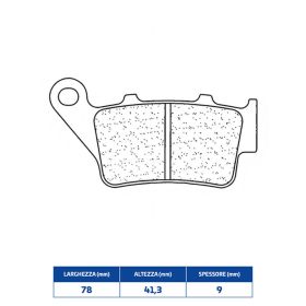 Plaquettes de frein CL BRAKES 2353S4 paire en composé fritté pour motos de route