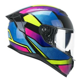 Casco integrale CGM 361K AVENT FIBRA NEON rosa azzurro giallo fluo