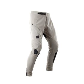 Pantaloni MTB LEATT Gravity 3.0 tecnici bianco panna slim DWR 3 tasche