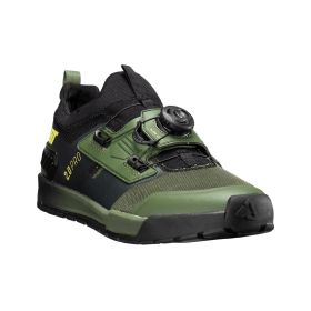 LEATT ProFlat 2.0 MTB Shoes spinach green with RideGrip™ Pro and WaffleGrip Pro
