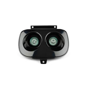 Str8 Schwarze Doppelscheinwerferverkleidung für Yamaha BW's/MBK Booster bis 2004