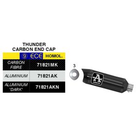 ARROW Thunder Racing Slip-On Auspuff mit Kohlefaser-Kappe und Sammler für Honda CBR 650 F