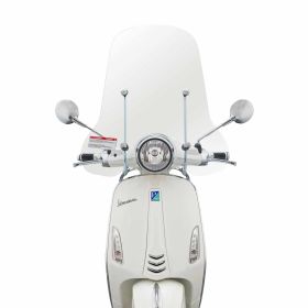 Parabrezza PIAGGIO chiaro 515x655 mm omologato con materiale per montaggio
