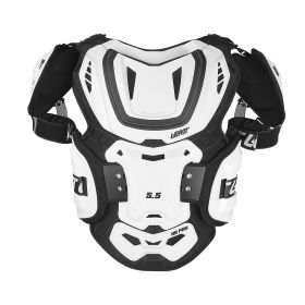 Pettorina moto LEATT 5.5 Pro HD bianco nero certificazione CE