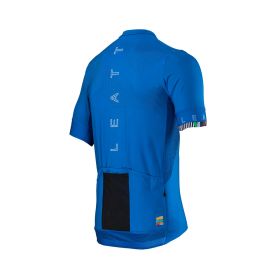 Maillot LEATT Endurance 5.0 VTT Bleu UPF 50% IceYarn Respirant 4 Poches