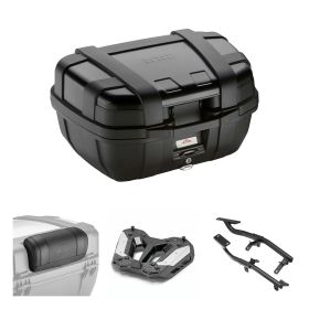 GIVI TREKKER 52L Kit de top case noir pour YAMAHA TRACER 7 GT