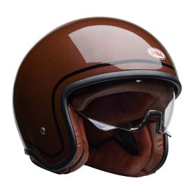 Casque jet urbain BELL TX501 Classic marron rootbeer