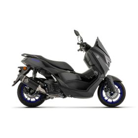 Marmitta completa ARROW racing Urban nero alluminio fondello inox per Yamaha NMAX 125