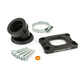 Collettore aspirazione STAGE6 360° nero per MIKUNI TM24