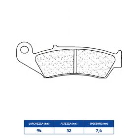 CL BRAKES 2302MX10 Bremsbelagsatz Sintermaterial für HONDA