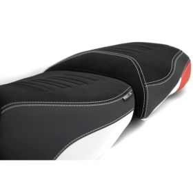 Sella anteriore ISOTTA rialzata 2cm bianca/rossa/blu per BMW