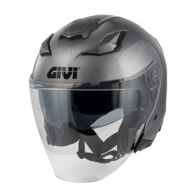 Casco jet urbano GIVI X31 Fiber grigio opaco