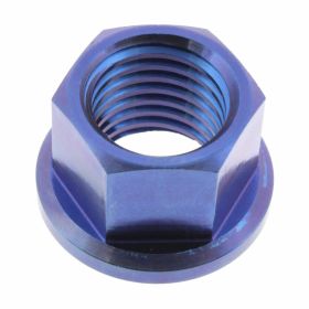 JMP M12x1.5 Titan Blau Krone Befestigungsmuttern