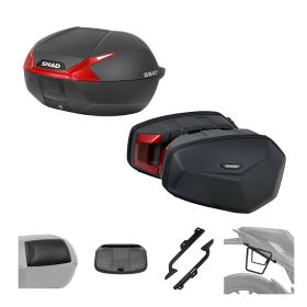 SHAD Kit SH47R Topcase und E48SR Taschen SR für HONDA CB / CBR 650 R