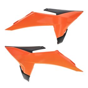 Orange/Black ACERBIS Radiator Side Panels for KTM SX 85