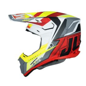 Casco Motocross JUST1 J22-F FRENETIK FIRE giallo fluo/rosso/bianco