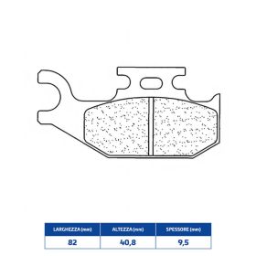 CL BREMSEN Hintere Bremsbeläge Paar Sinterverbindung für BOMBARDIER-CAN AM