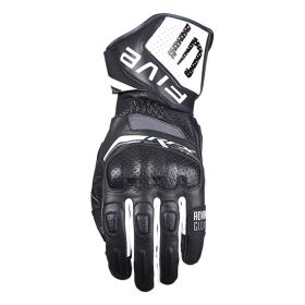Gants Moto FIVE RFX SPORT EVO Été Cuir Noir Blanc