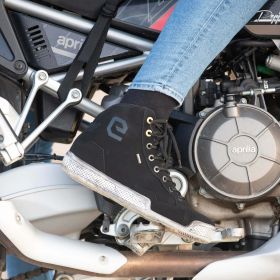 Scarpe moto da donna ELEVEIT Antibes Wp lady road nere impermeabili