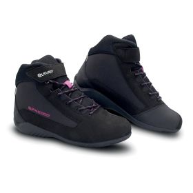 Scarpe moto da donna ELEVEIT Delta Wp lady road nere impermeabili