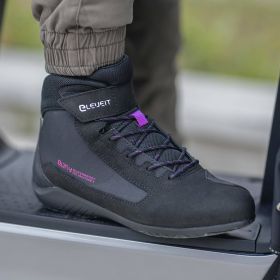 Scarpe moto da donna ELEVEIT Delta Wp lady road nere impermeabili