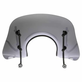 ERMAX Matt-Schwarzes Windschild 160x460 mm mit enthaltenem Montagematerial