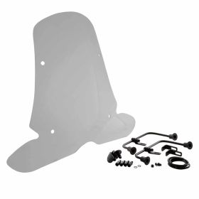 ERMAX Grandissimo Black Windscreen with Mounting Material Included