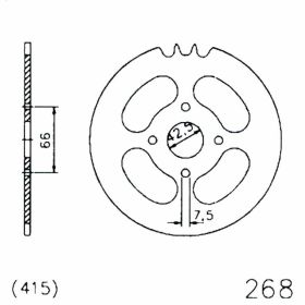 ESJOT Krone 32 Zähne Teilung 415 Schwarzstahl 20-0268-32