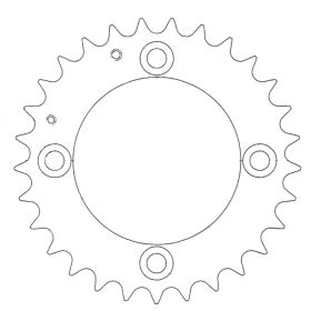 ESJOT Crown 29 Teeth Pitch 520 Black Steel 50-32119-29