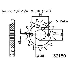 ESJOT 50-32180-13 PINION
