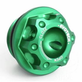 EVOTECH Aluminium-Ölverschluss 20x2,5mm grün