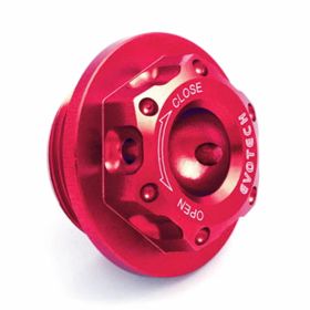 Tappo olio EVOTECH alluminio 25x1,5mm rosso