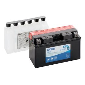 Batteria Exide Bike AGM 12V 6,5 Ah 85A moto con 6 bottigliette di acido incluso