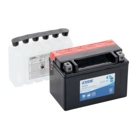 Exide Bike AGM Batterie 12V 8 Ah 120A für Motorräder mit 6 Säureflaschen