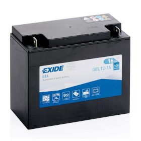 Exide Bike GEL Battery 12V 16Ah 100A motorcycle with 6 acid bottles included