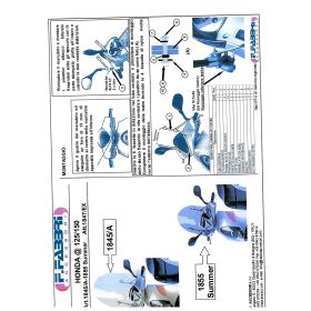 FABBRI top high scooter windscreen 670x700mm with painted finishes