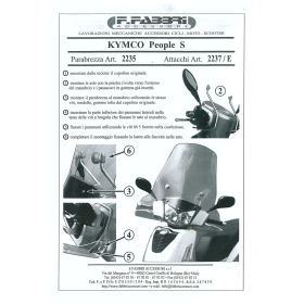 Parabrezza scooter FABBRI top alto 690x575mm spessore maggiorato