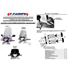 WINDSHIELD FABBRI LIGHT SMOKED SUMMER
