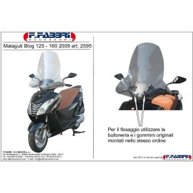 Parabrezza scooter FABBRI exclusive 710x710mm spessore maggiorato