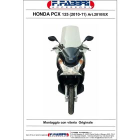 Parabrezza scooter FABBRI trasparente exclusive 590x680mm